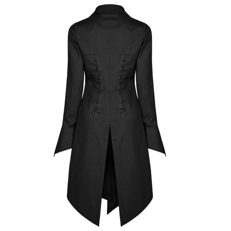 Women Gothic Coat Ladies Punk Corporate Vampire Coat Handmade New Coat